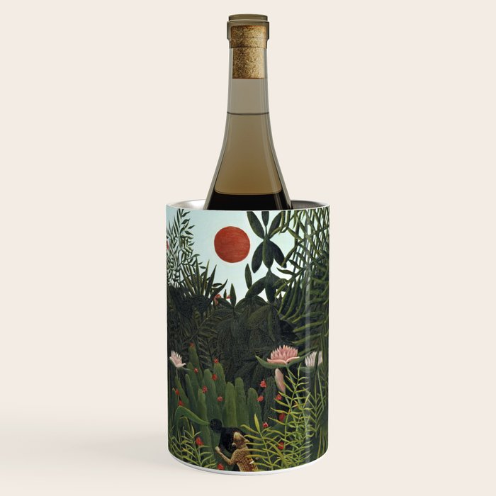 Henri Rousseau Virgin forest at setting sun Wine Chiller Gallery Image 1