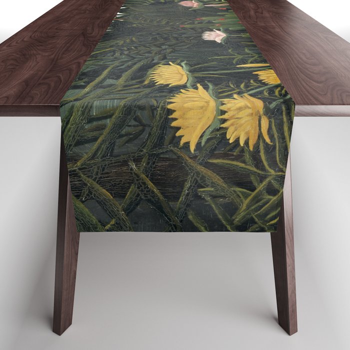 Henri Rousseau Virgin forest at setting sun Table Runner Gallery Image 1