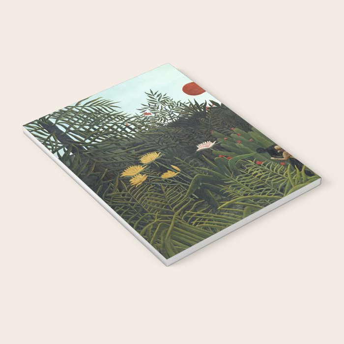Henri Rousseau Virgin forest at setting sun Notebook Gallery Image 3