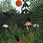 Henri Rousseau Virgin forest at setting sun Coffee Mug Gallery Image 2