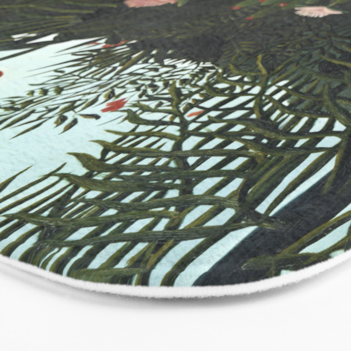 Henri Rousseau Virgin forest at setting sun Bath Mat Gallery Image 3