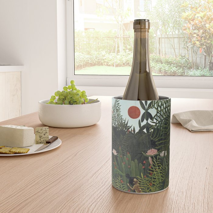Henri Rousseau Virgin forest at setting sun Wine Chiller Gallery Image 4