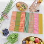Mid Century Finnish Patchwork Vertical Stripe Pattern Cutting Board Gallery Image 2