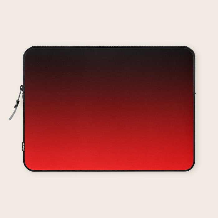 Black Red Neon Nights Ombre Laptop Sleeve Gallery Image 1