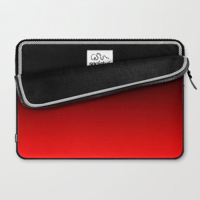 Black Red Neon Nights Ombre Laptop Sleeve Gallery Image 2