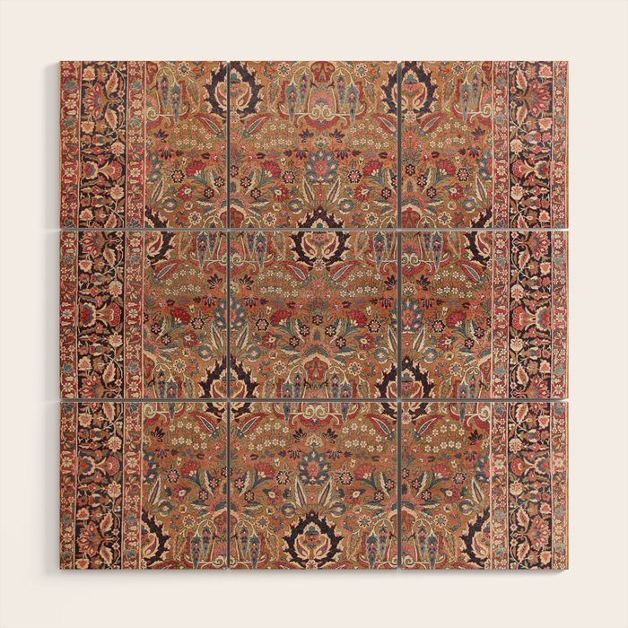 Enchanting Antique Persian Dusky Rose Wood Wall Art Gallery Image 1