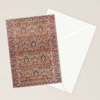 Enchanting Antique Persian Dusky Rose Stationery Card Gallery Image 2