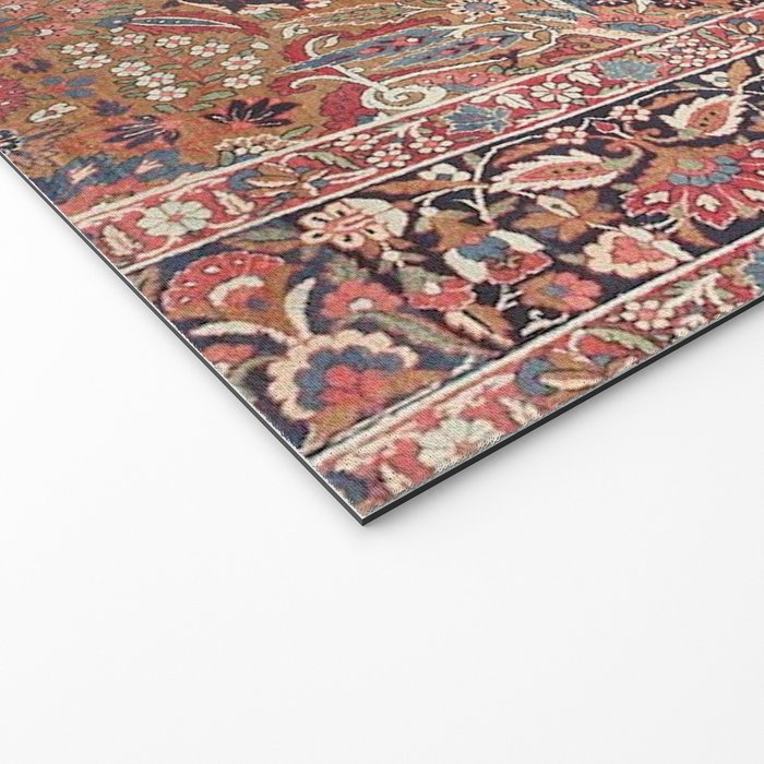 Enchanting Antique Persian Dusky Rose Welcome Mat Gallery Image 2