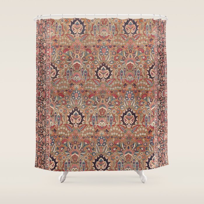 Enchanting Antique Persian Dusky Rose Shower Curtain Gallery Image 1