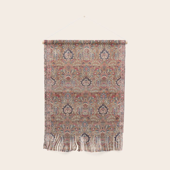 Enchanting Antique Persian Dusky Rose Wall Hanging Gallery Image 1