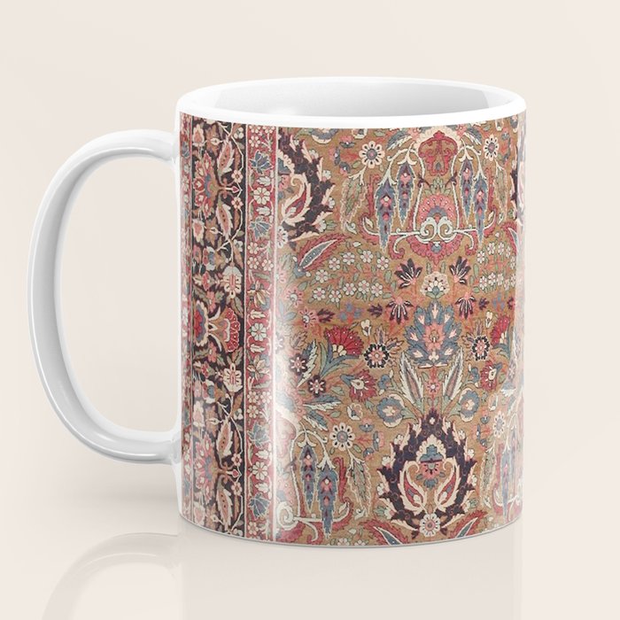 Enchanting Antique Persian Dusky Rose Coffee Mug Gallery Image 3