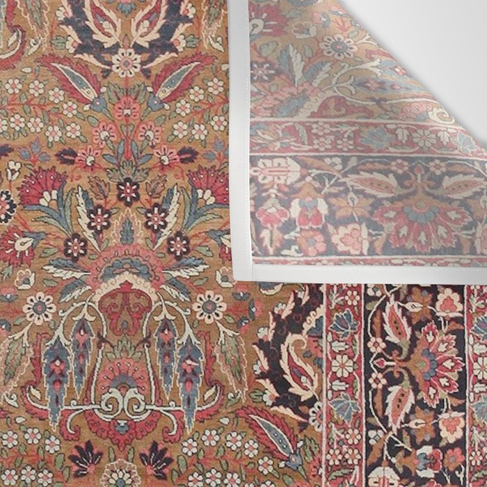 Enchanting Antique Persian Dusky Rose Wall Tapestry Gallery Image 3