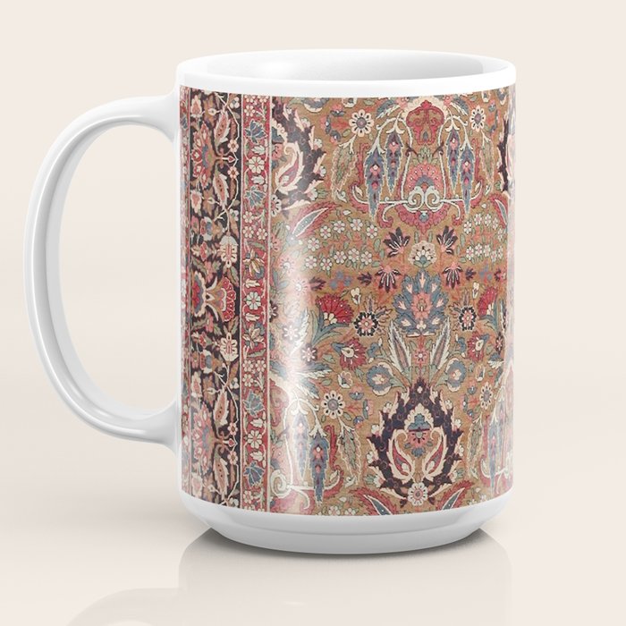 Enchanting Antique Persian Dusky Rose Coffee Mug Gallery Image 3