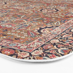 Enchanting Antique Persian Dusky Rose Bath Mat Gallery Image 3