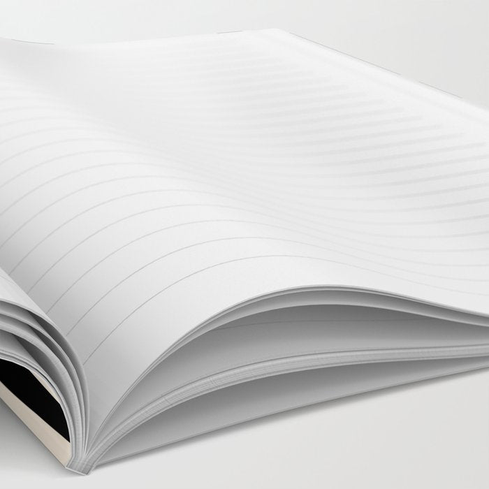 Palm Springs Retro Midcentury Modern Abstract Pattern Black and Almond Cream Notebook Gallery Image 2