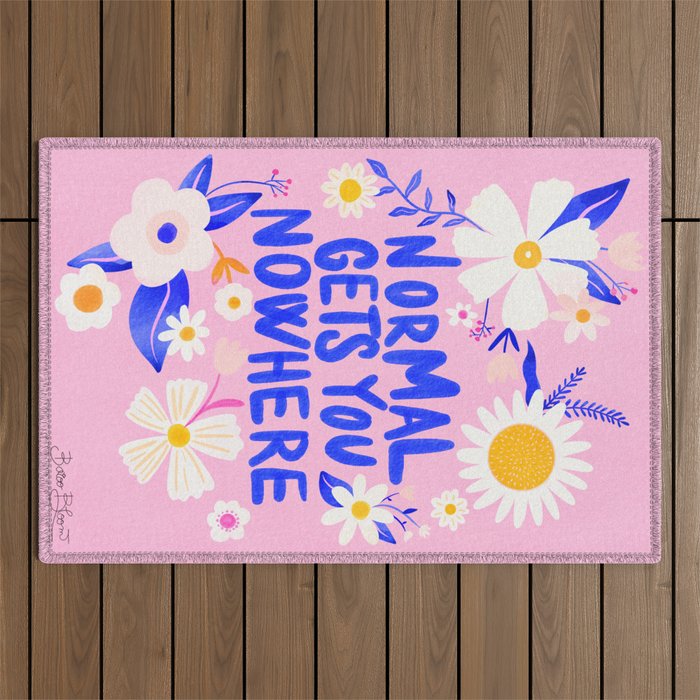 Normal gets you nowhere Outdoor Rug Gallery Image 1