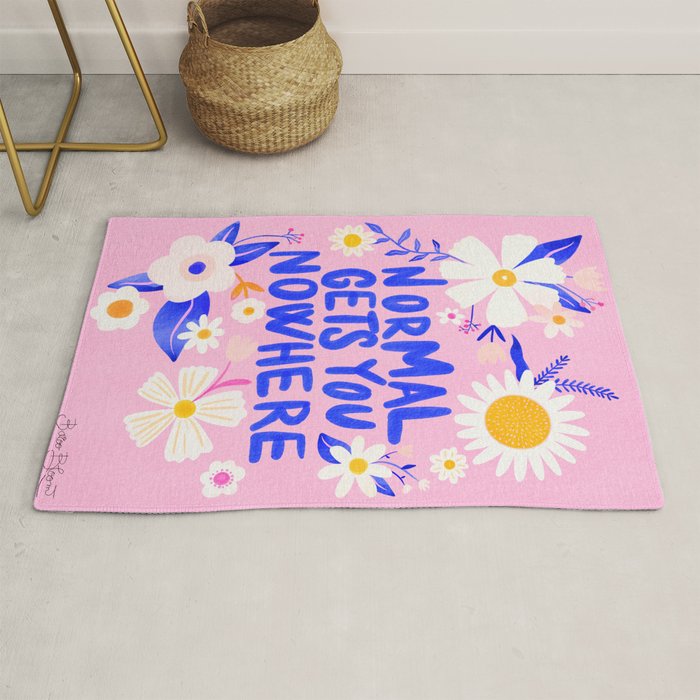 Normal gets you nowhere Rug Gallery Image 1