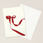 Red Bow Stationery Card Gallery Image 2