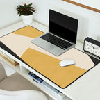 Graphic Edge Shape - Gold Yellow Desk Mat Gallery Image 2