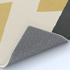 Graphic Edge Shape - Gold Yellow Rug Gallery Image 4