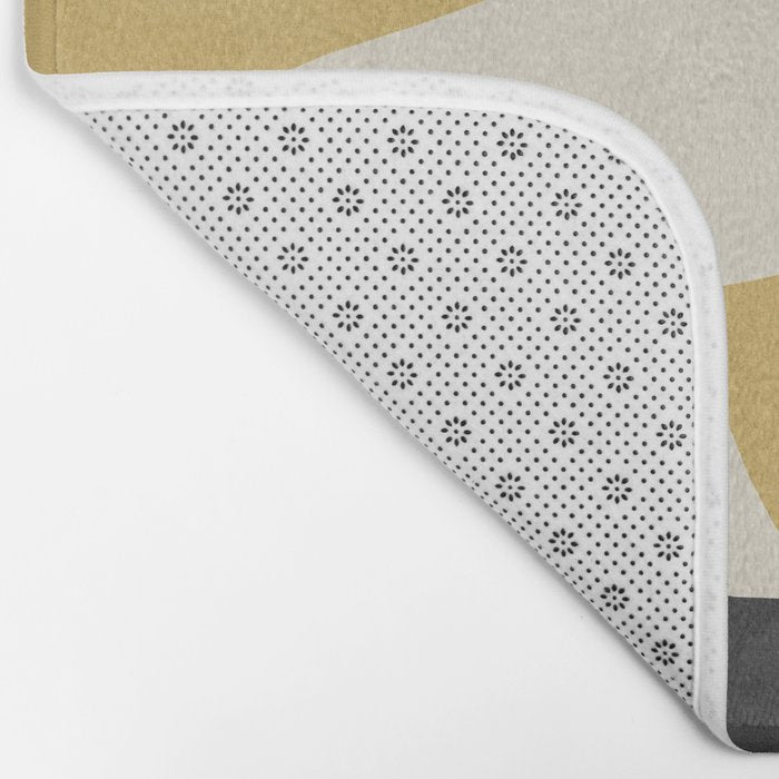 Graphic Edge Shape - Gold Yellow Bath Mat Gallery Image 2