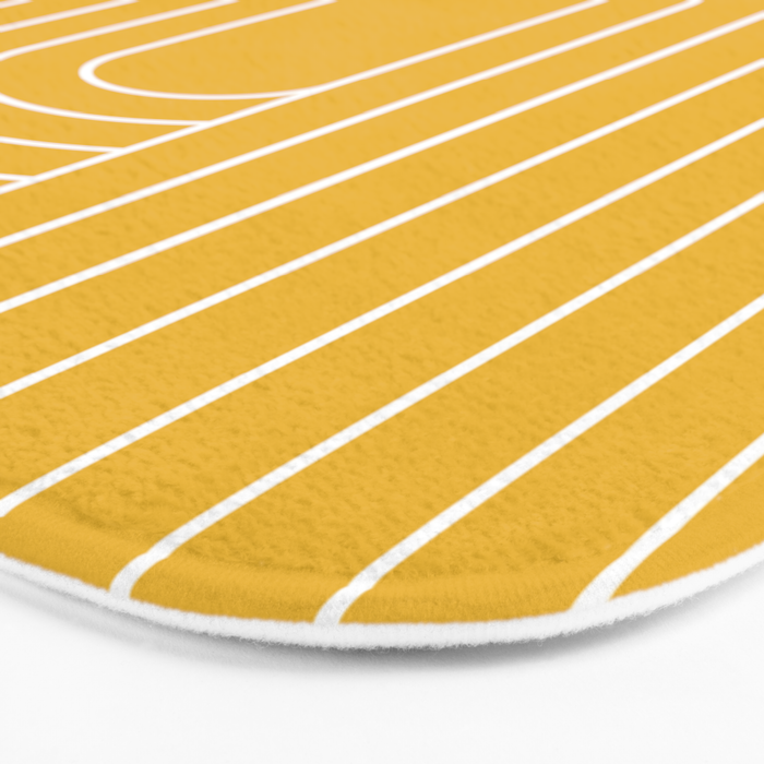 Oval Lines Abstract VII Bath Mat Gallery Image 3