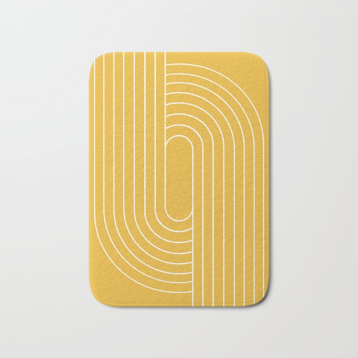 Oval Lines Abstract VII Bath Mat Gallery Image 1