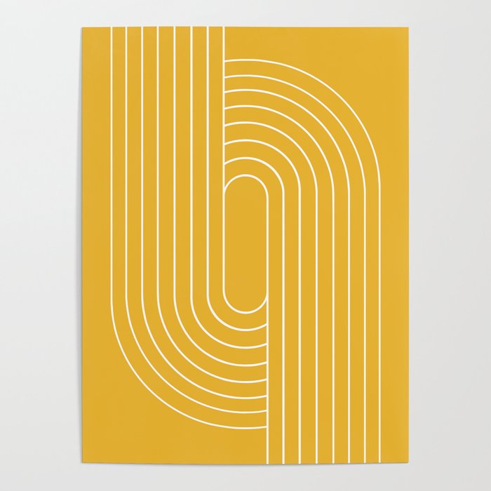 Oval Lines Abstract VII Poster Gallery Image 4