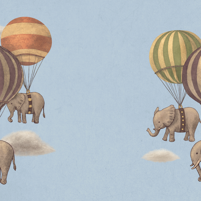 Flight of the Elephants - blue option Coffee Mug Gallery Image 2