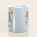 Flight of the Elephants - blue option Coffee Mug Gallery Image 4