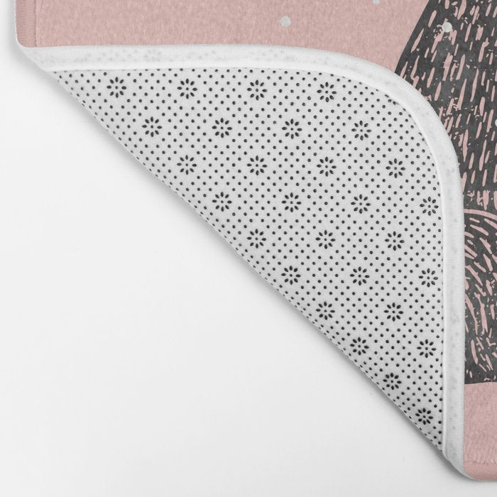 Christmas rabbit - illustration Bath Mat Gallery Image 2