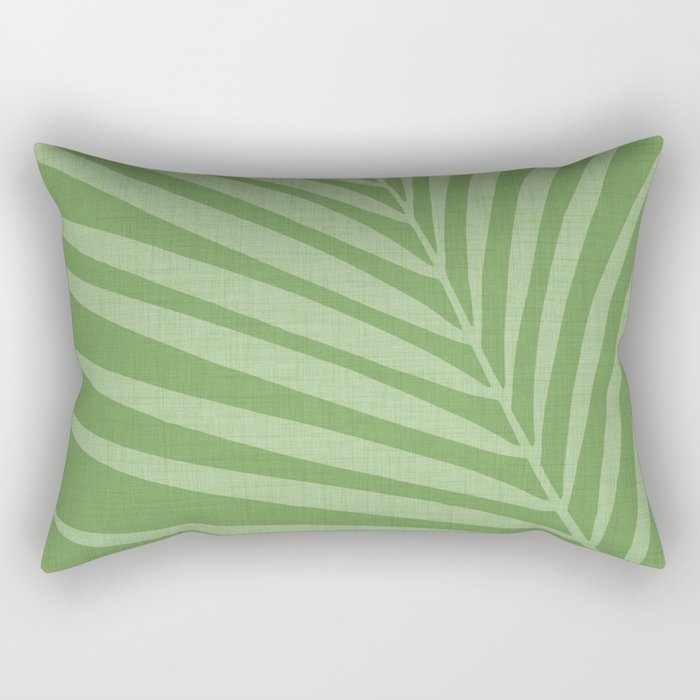 Palm Leaf 5 / Tropical Botanical Series Rectangular Pillow Gallery Image 2