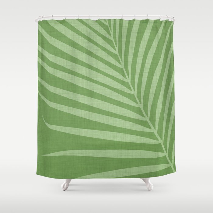 Palm Leaf 5 / Tropical Botanical Series Shower Curtain Gallery Image 1