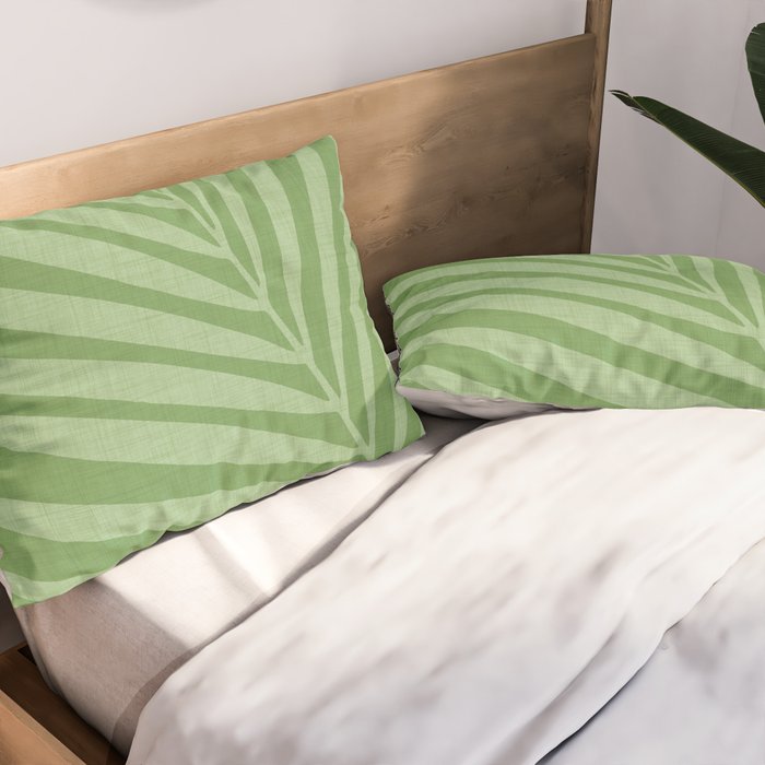 Palm Leaf 5 / Tropical Botanical Series Pillow Sham Gallery Image 2