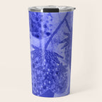 Strawberry Garden in Botanical Blue Travel Mug Gallery Image 1