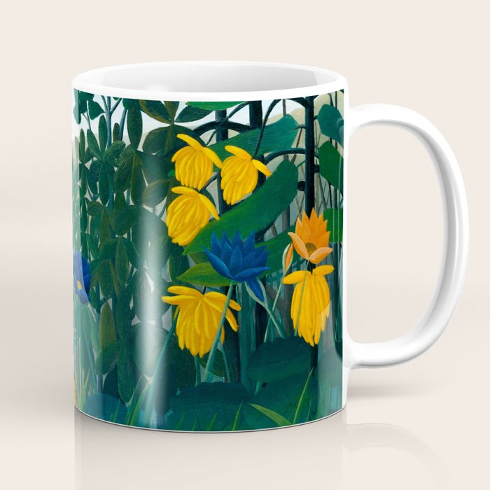 The Repast of the Lion (1907) by Henri Rousseau Coffee Mug Gallery Image 1
