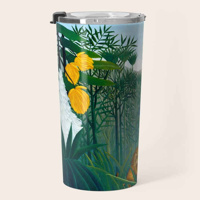 The Repast of the Lion (1907) by Henri Rousseau Travel Mug Gallery Image 3