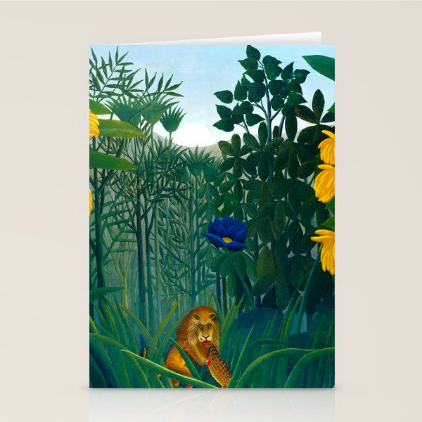 The Repast of the Lion (1907) by Henri Rousseau Stationery Card Gallery Image 2