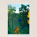 The Repast of the Lion (1907) by Henri Rousseau Stationery Card Gallery Image 2