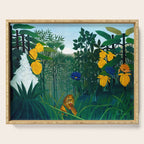 The Repast of the Lion (1907) by Henri Rousseau Serving Tray Gallery Image 1