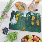 The Repast of the Lion (1907) by Henri Rousseau Cutting Board Gallery Image 2