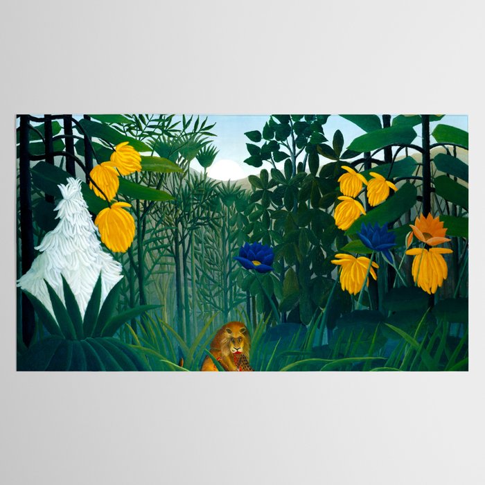 The Repast of the Lion (1907) by Henri Rousseau Tablecloth Gallery Image 2