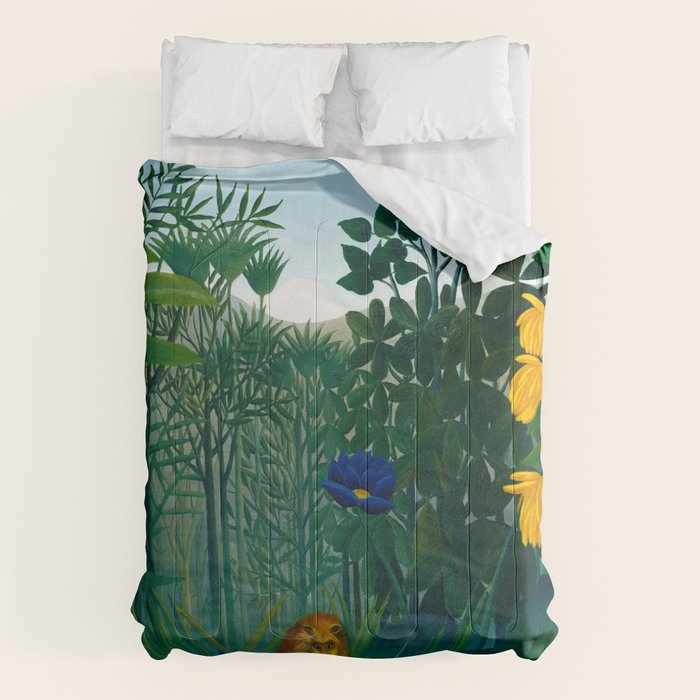 The Repast of the Lion (1907) by Henri Rousseau Comforter Gallery Image 1