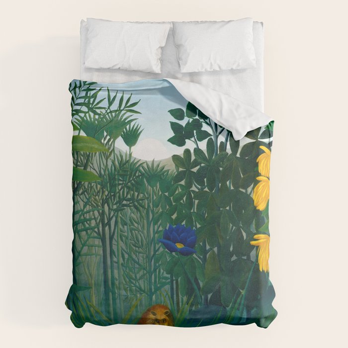 The Repast of the Lion (1907) by Henri Rousseau Duvet Cover Gallery Image 1