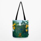 The Repast of the Lion (1907) by Henri Rousseau Tote Bag Gallery Image 2