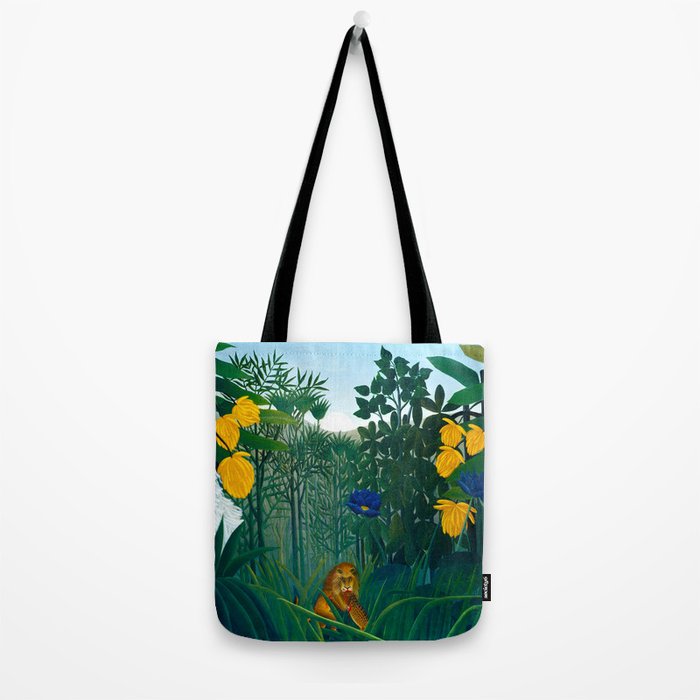 The Repast of the Lion (1907) by Henri Rousseau Tote Bag Gallery Image 2