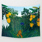 The Repast of the Lion (1907) by Henri Rousseau Wall Tapestry Gallery Image 4