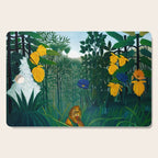 The Repast of the Lion (1907) by Henri Rousseau Cutting Board Gallery Image 1