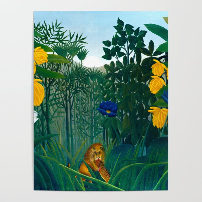 The Repast of the Lion (1907) by Henri Rousseau Poster Gallery Image 4