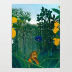 The Repast of the Lion (1907) by Henri Rousseau Poster Gallery Image 4